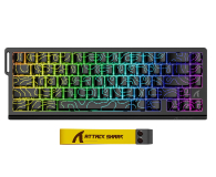 Klawiatura Attack Shark X68 HE Rapid Trigger 8kHz/128kHz Poron czarna 6972792470634